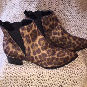Nine West Leopard Print Ankle Boot